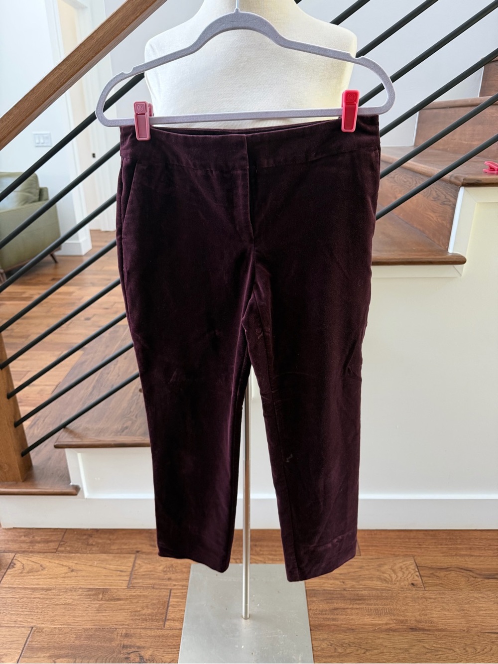 Ann Taylor Factory Velvet Dress Pants - Deep Plum